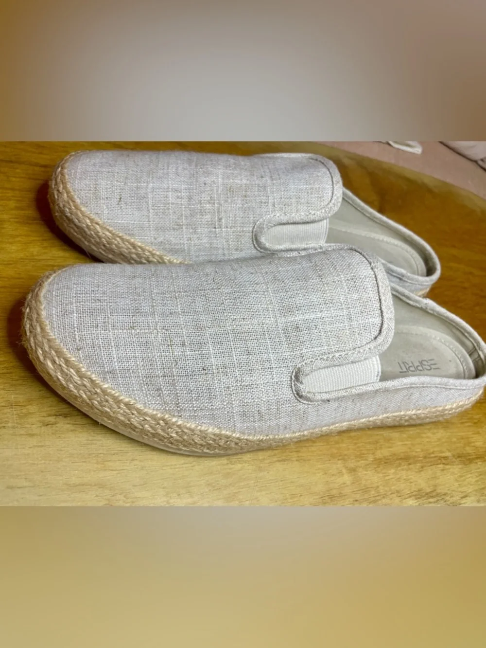 Esprit  Linen Espadrille Slip-On Sneakers size 10‎
